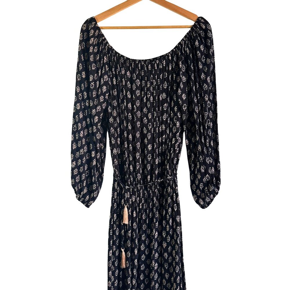 BeachLunchLounge Bohemian Print Peasant Dress – Women’s Medium